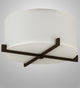 17 Wide Cilindro Structure Flushmount