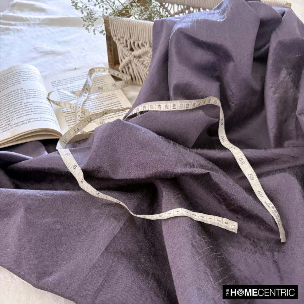 Dull Violet Art Silk Fabric By The Yard, 7 Yards For Curtain, Dress Wholesale
