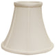 14" White Premium Bell Monay Shantung Lampshade