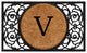 Armada Circle Monogram Doormat, 22"x36", V