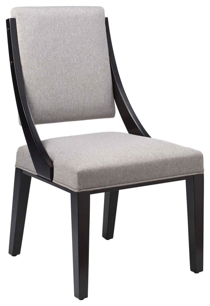 Cambridge Upholstered Fabric Dining Chairs, Set of 2, Light Gray