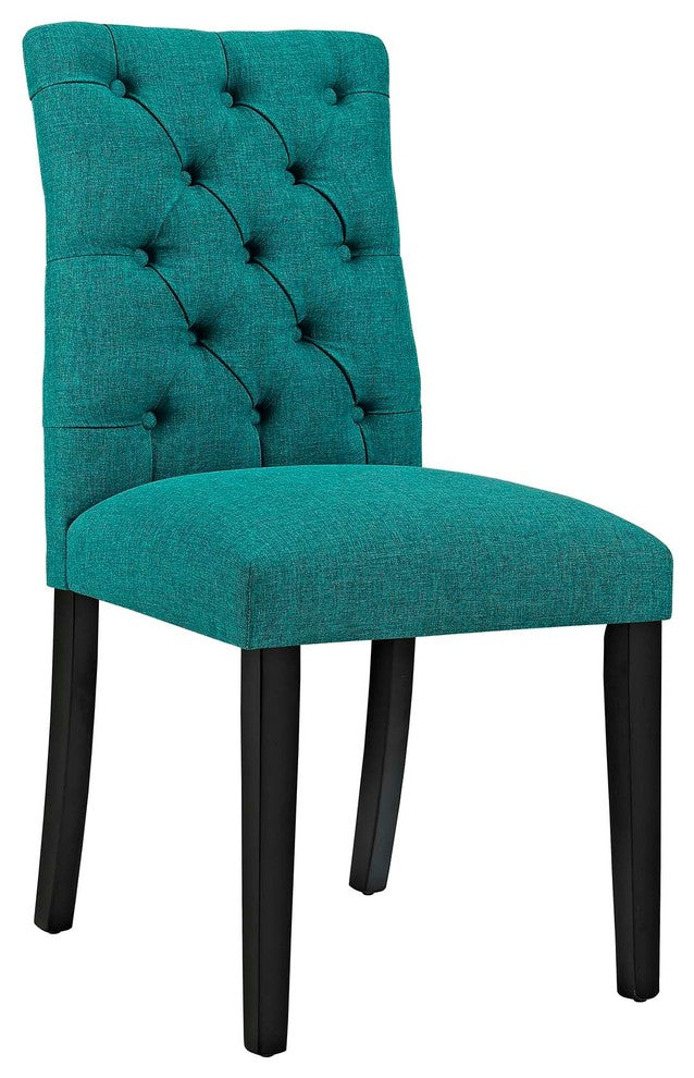 Duchess Dining Chair Fabric Set of 4, Teal