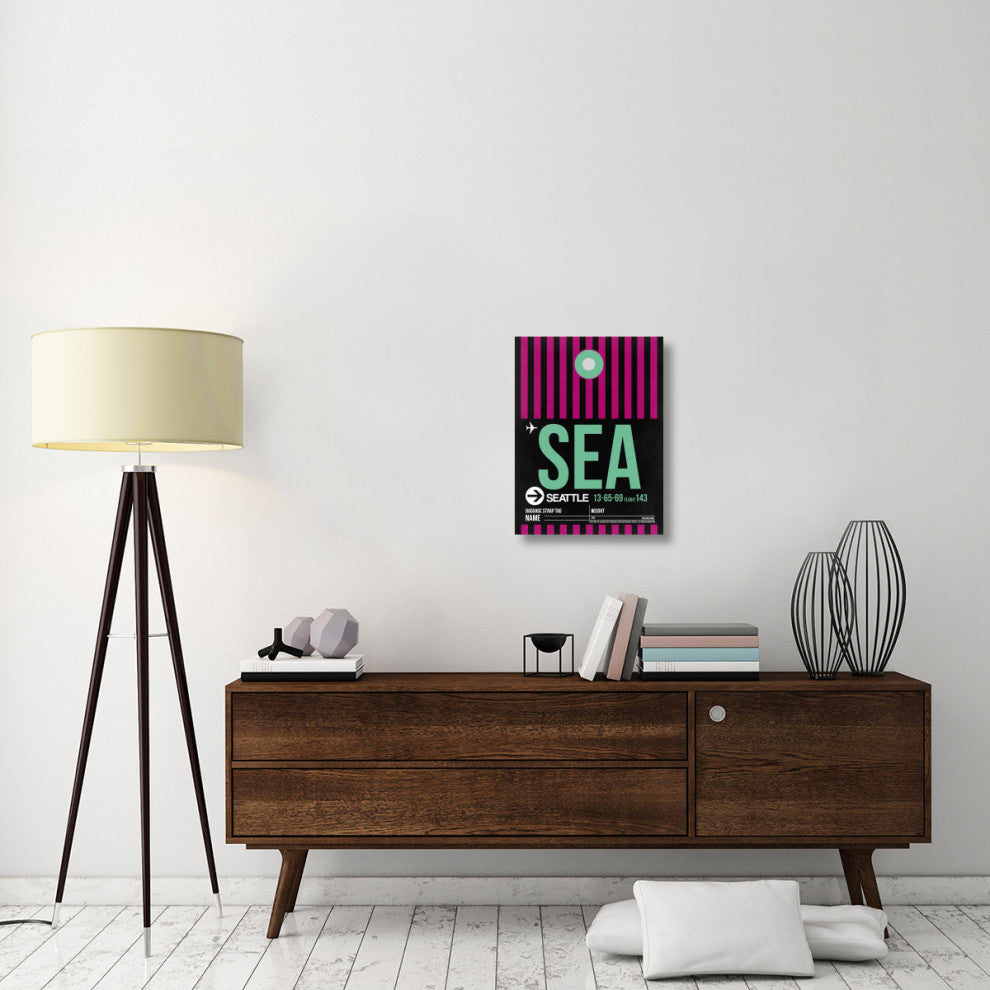 "SEA Seattle Luggage Tag 2" Fine Art Print