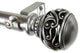 Leon Curtain Rod 1" Od 28-48", Satin Nickel