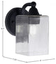 Paramount 1-Light Wall Sconce, Matte Black, 4" Clear Bubble Glass