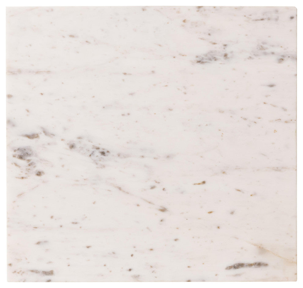 Leopold White Marble Side Table