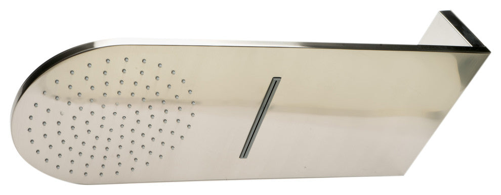 ALFI brand RAIN10RW-BN Brushed 10" Wall-Mounted Waterfall Rain Shower Head