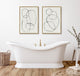 Sylvie Circles Framed Textured Canvas Set by Teju Reval, Gold 2 Piece 23x33