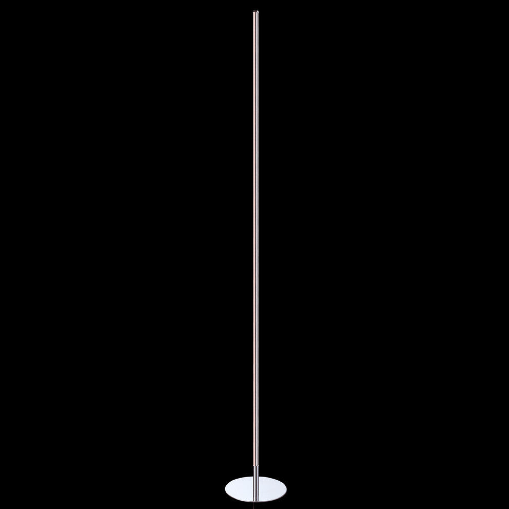 Iris 59.5" LED Integrated Floor Lamp, Chrome