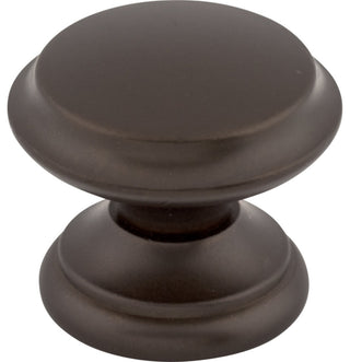 Top Knobs M1230 Flat 1-3/8 Inch Mushroom Cabinet Knob - Oil Rubbed Bronze