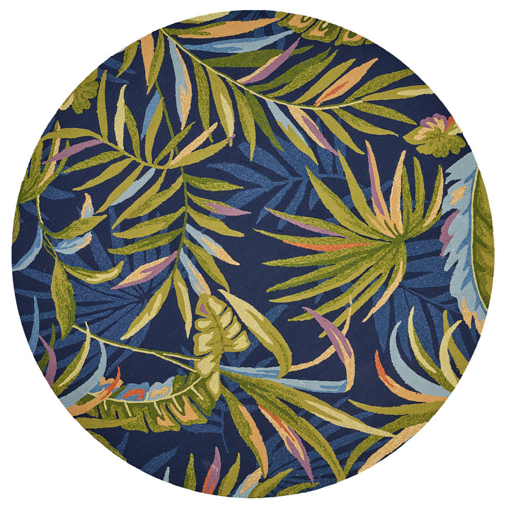 KAS Harbor 4243 Ink Blue Playa Area Rug, 7'6"x9'6"