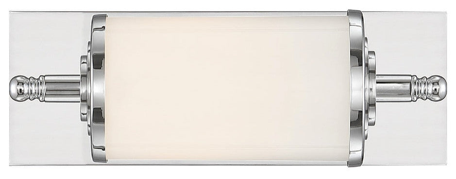 Crystorama FOS-A8050-CH, 1-Light Bathroom Vanity, Polished Chrome