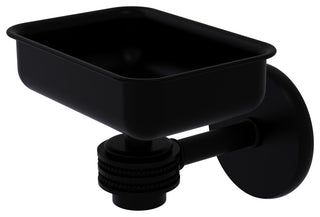 Satellite Orbit One Wall Mount Soap Dish With Dotted Accents, Matte Black