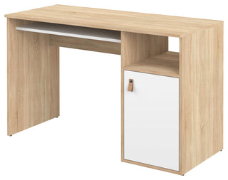 Oxford Desk, White/Oak