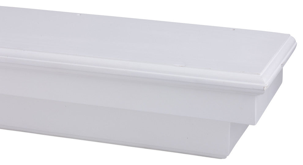 French Corbel Mantel, White, 72"