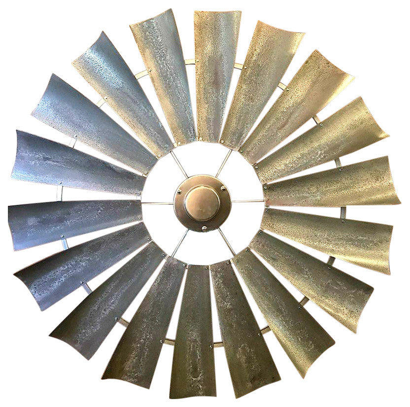 Windmill Ceiling Fan, 52", Tarnished Tin