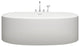 Ove Bath 72x36x22, Glossy, Matte Black Overflow