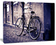 Classic Vintage City Bicycle, Landscape Canvas Wall Art, 60"x28"