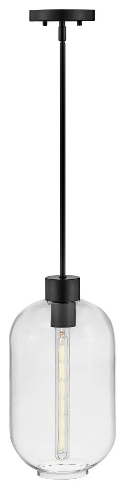 Lark Greer 8.5" Small Pendant Light, Black
