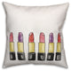 Lipstick Party 18x18 Throw Pillow