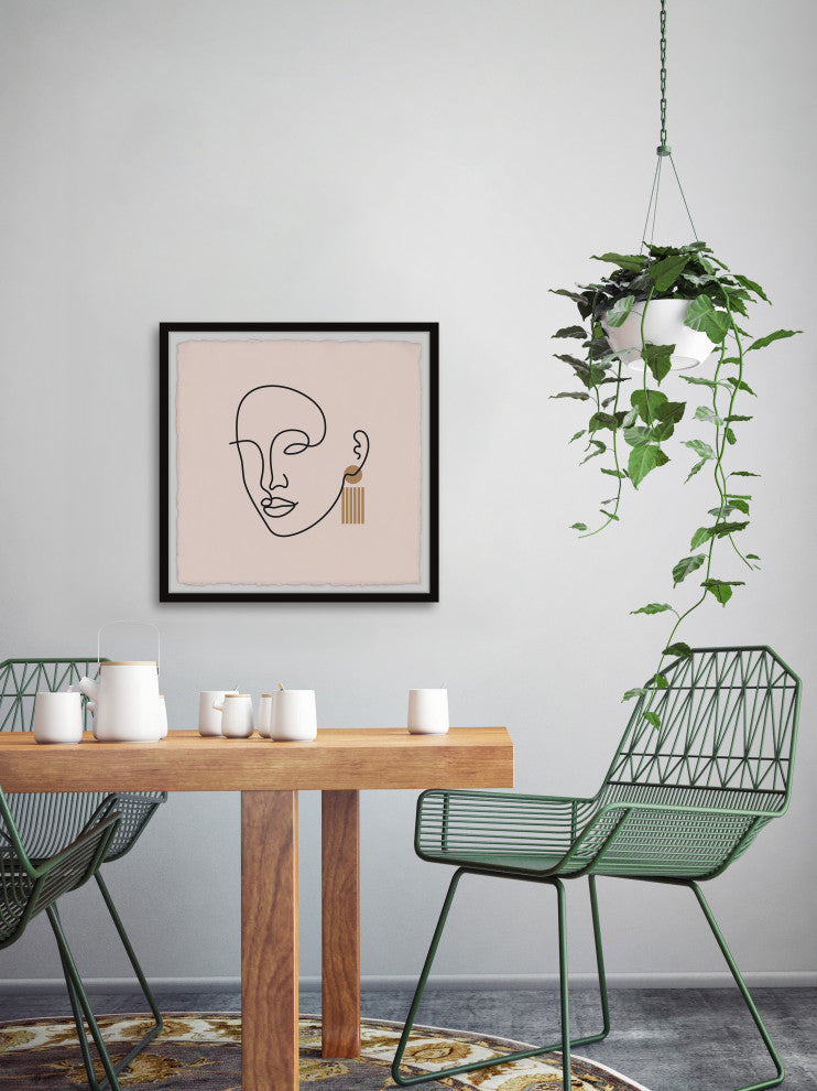 "I Am Nobody" Framed Painting Print, 24x24