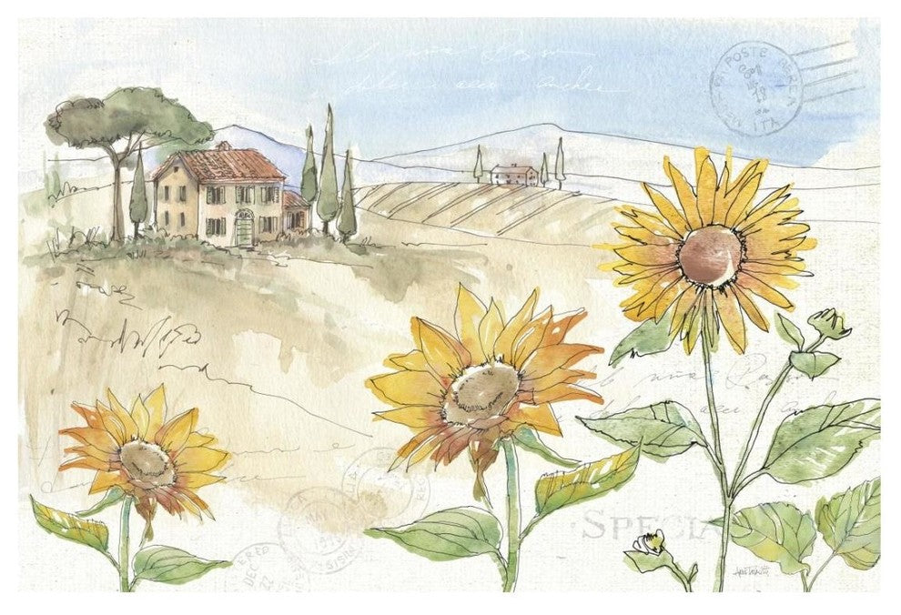 "Tuscan Elegance IV" Digital Paper Print by Anne Tavoletti, 26"x18"