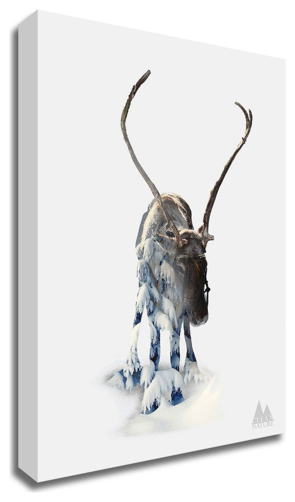 "Moose" by Clean Nature, Print on Canvas, 18"x26"