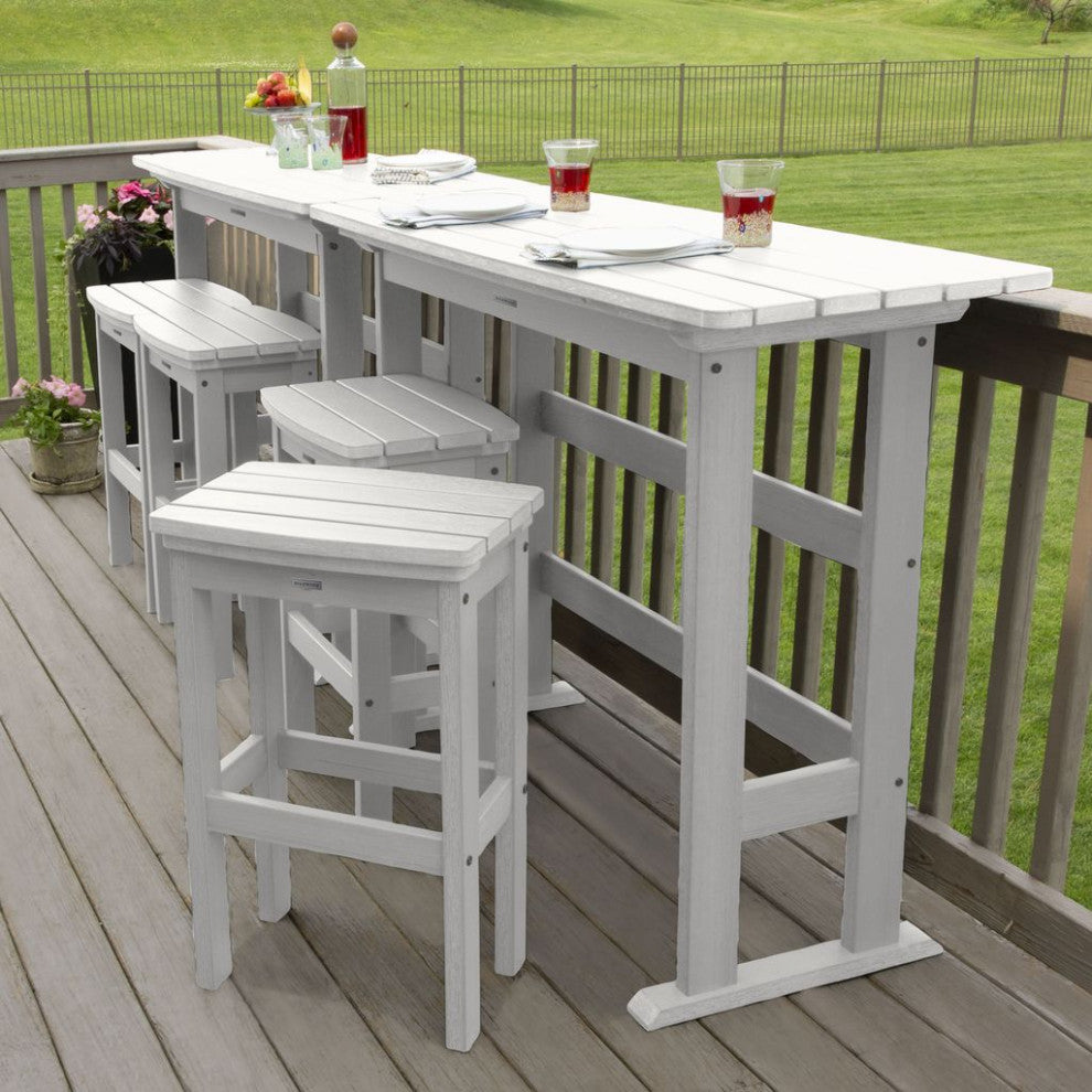 Lehigh 6pc Bar Height Balcony Set, White