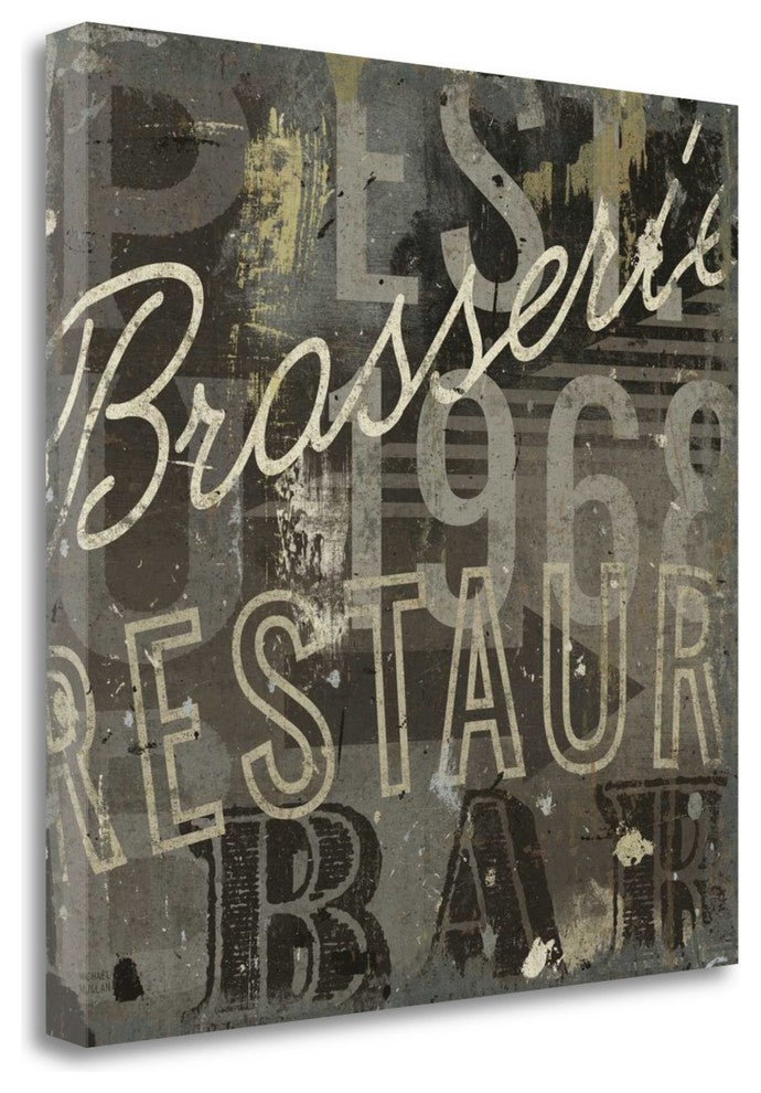 "Restaurant Sign I" By Michael Mullan, Giclee Print on Gallery Wrap Canvas