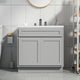 Vanity Art Vanity Base Cabinet, No Top, 39", Gray