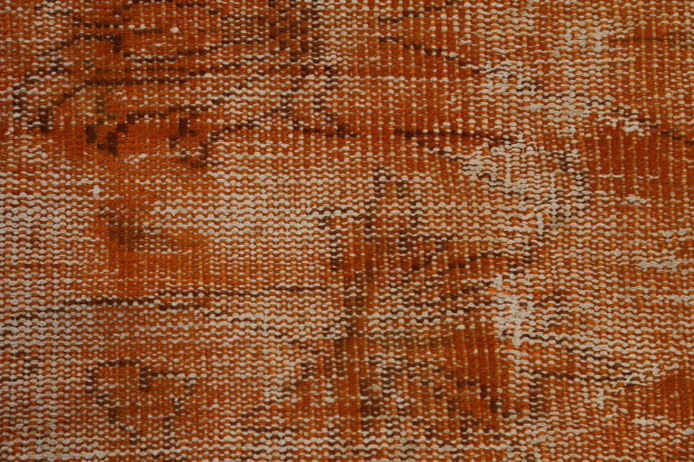 Vintage Patchwork Turkish Area Rug Hand-tufted Wool Carpet 7x10