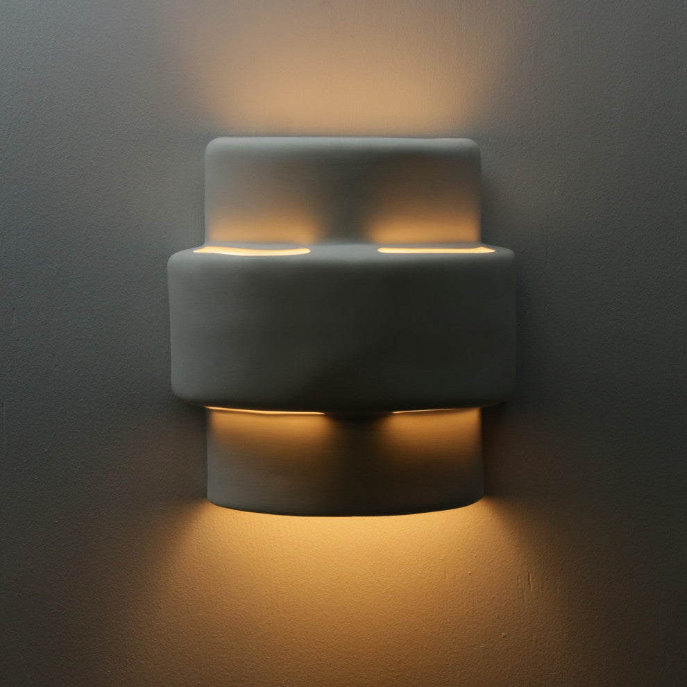 Caldwell Indoor Wall Light, Paintable Bisque