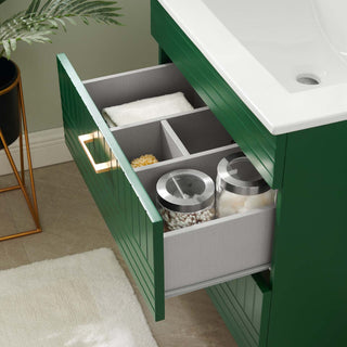 Daybreak 24" Bathroom Vanity, Green White