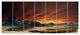 Beautiful Alien Planet Traos, Landscape Canvas Art Print, 83"x32", 7 Panels