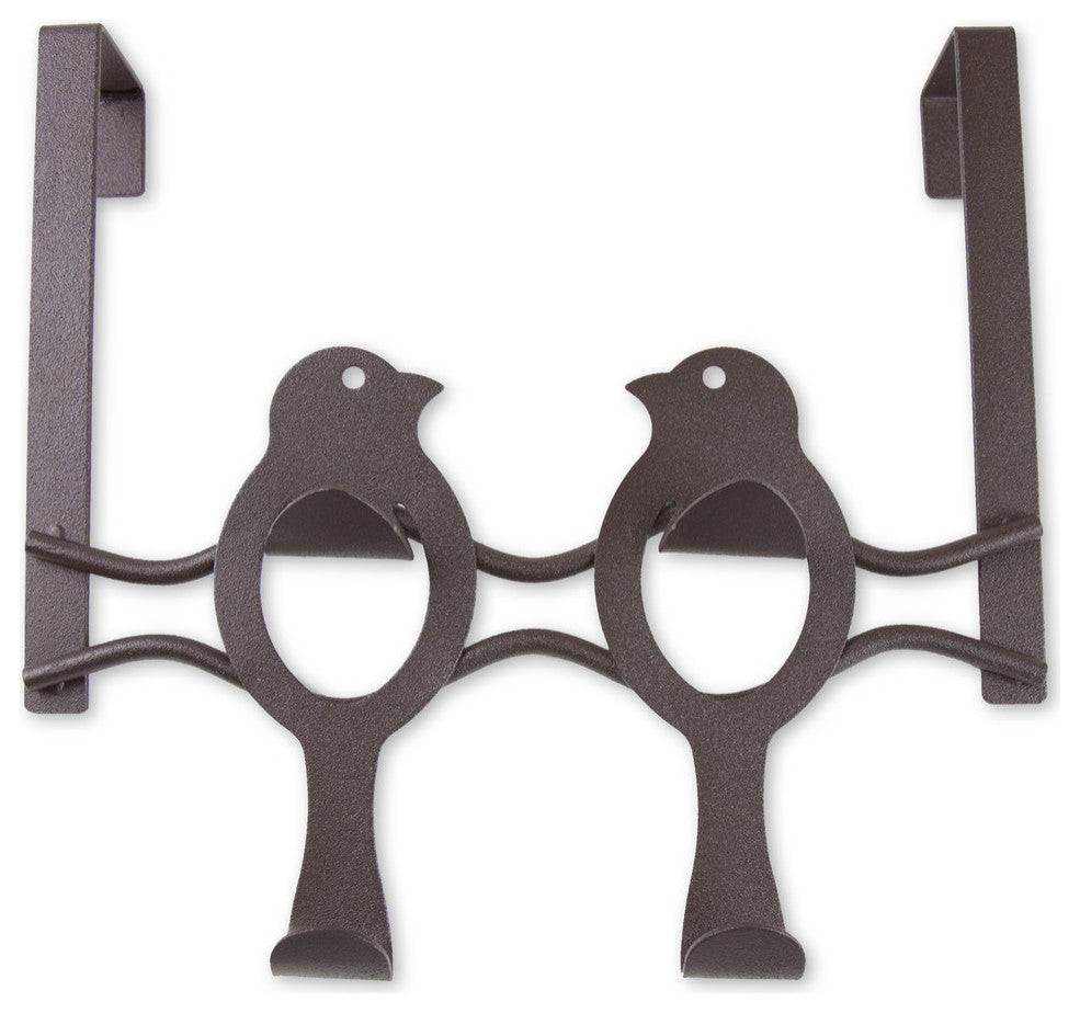 Over the Door Bird Organizer Hooks-4 Hooks, Bronze