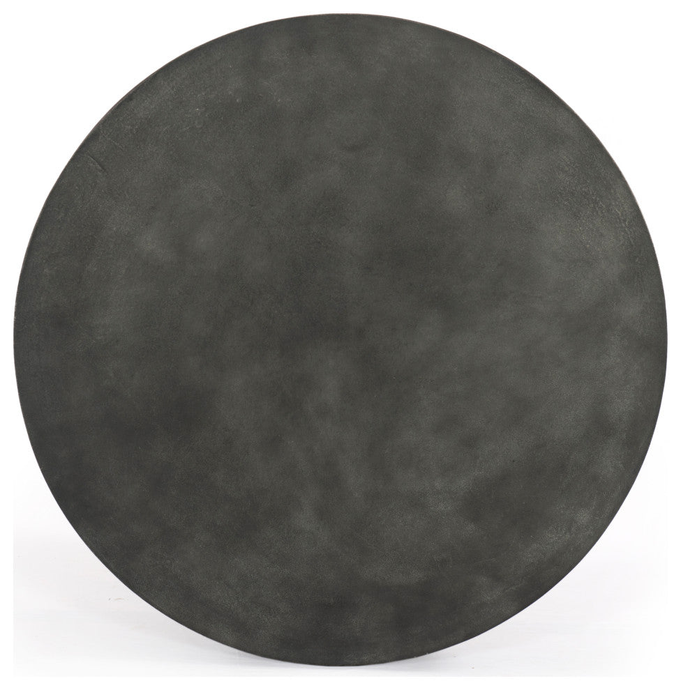 Basil Round Coffee Table-48"-Aged Grey