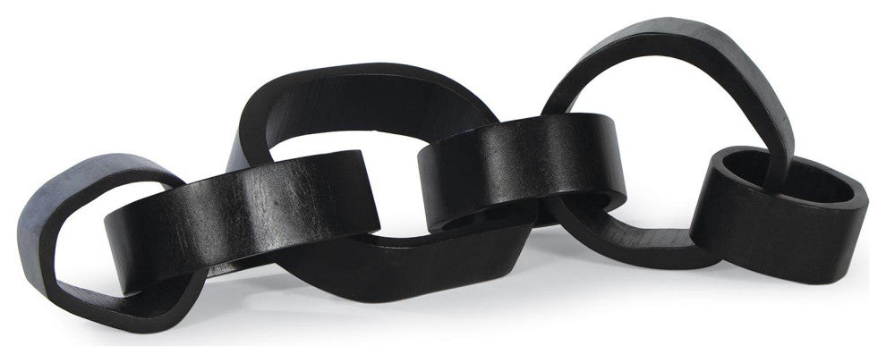 Wooden Links Centerpiece, Black