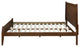 Agatha Rustic Wooden Queen Platform Bed, Walnut