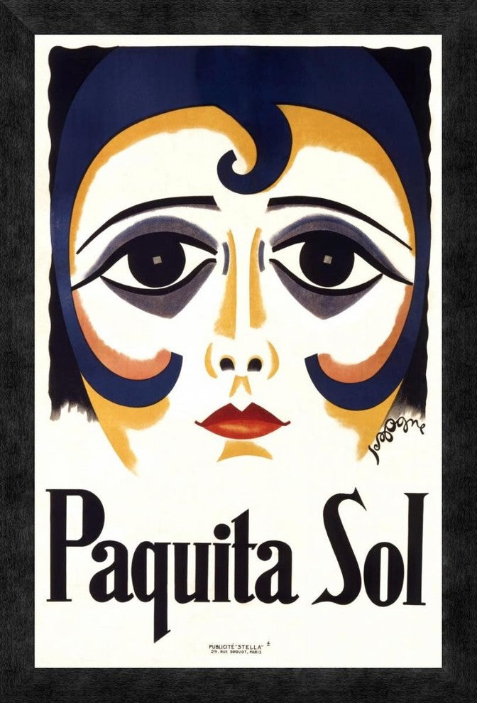 "Paquita Sol" Framed Canvas Giclee by Pierre Segogne, 17"x24"