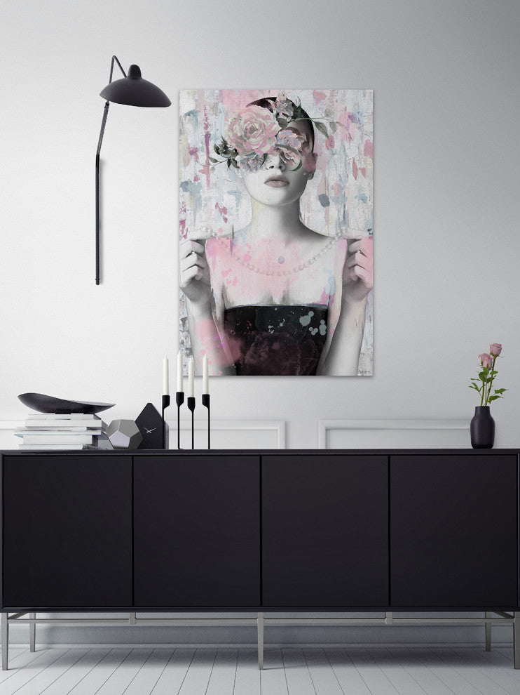 "Be like a Flower" Painting Print on Wrapped Canvas, 40"x60"