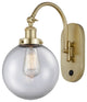 Innovations 918-1W-SG-G202-8 Beacon 1 Light 8" Sconce, Satin Gold
