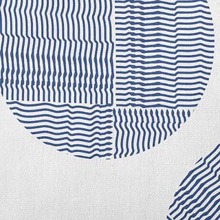 Circles Polyester Indoor/Outdoor Pillow, Nautical Navy, 20"x20"