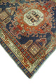 Semi-Antique Borden Navy/Rust Runner, 4'10x10'1