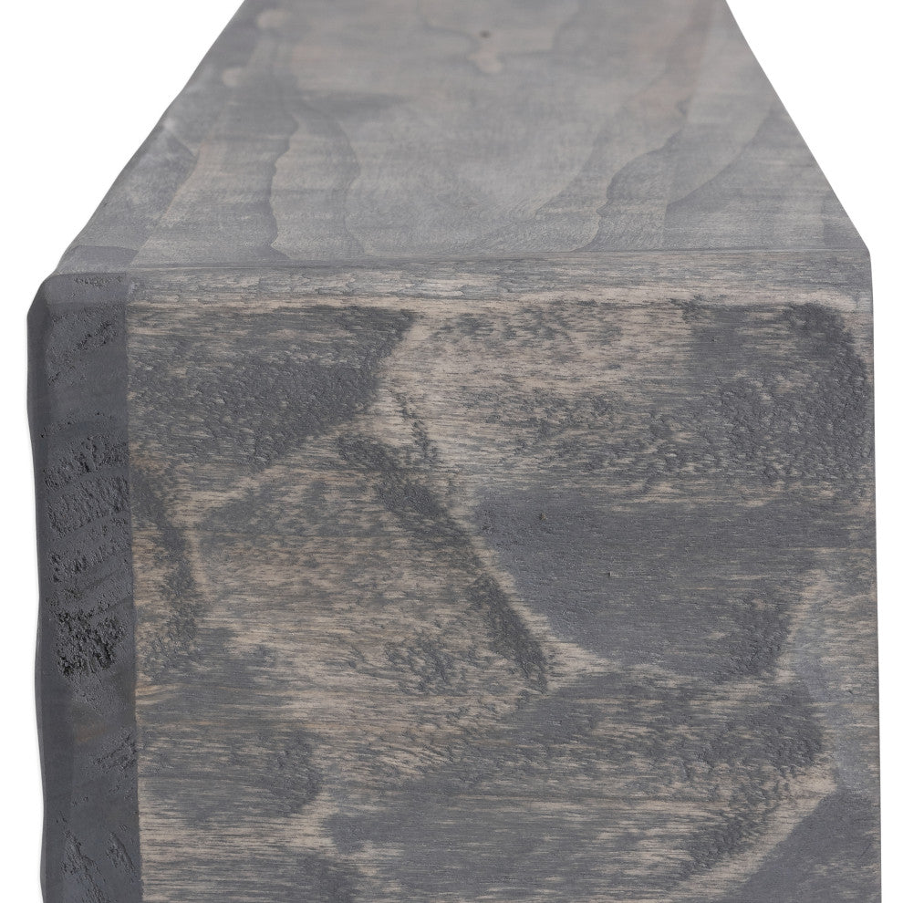 Rough Hewn Fireplace Shelf Mantel, Gray Ash, 72"