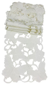 Mariposa 8"x15" Tray Tablecloth, Set od 4