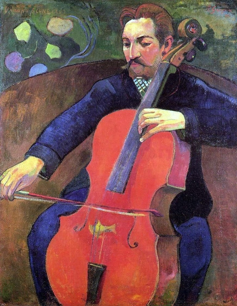 Paul Gauguin The Cellist