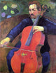 Paul Gauguin The Cellist
