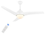 Sully 52" App/Remote 6-Speed LED Ceiling Fan, White