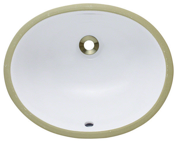 PUPSW Porcelain Bathroom Sink, White