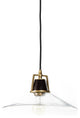 Novak Glass Pendant-Antique Brass